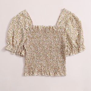 Floral Square neck Blouse